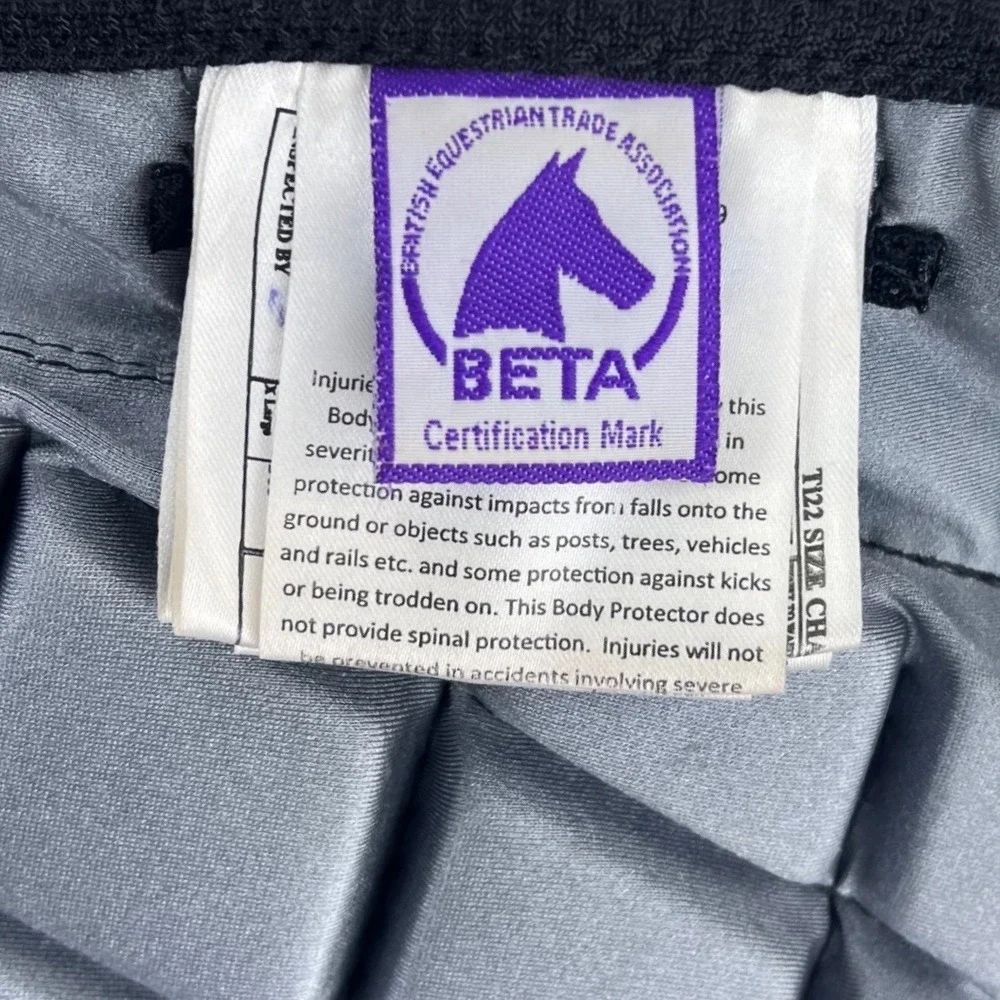 Equitheme Ti22‎ Body Protector Vest Kid's LARGE Level 3 Beta 2009 Horse Rider